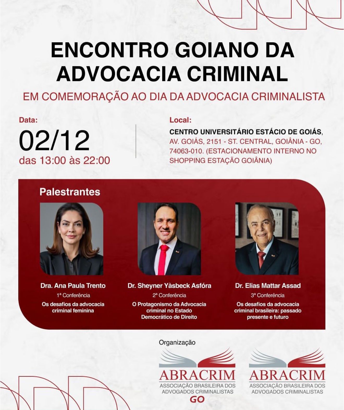 Encontro Goiano da Advocacia Criminal